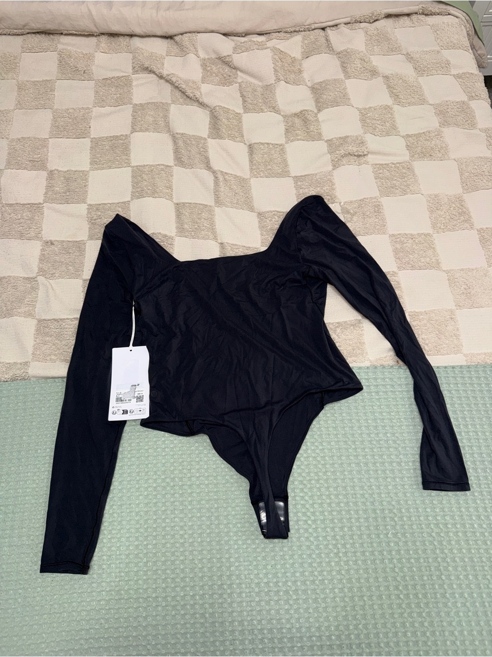NWT Lululemon Wundermost Square Neck Bodysuit size L
